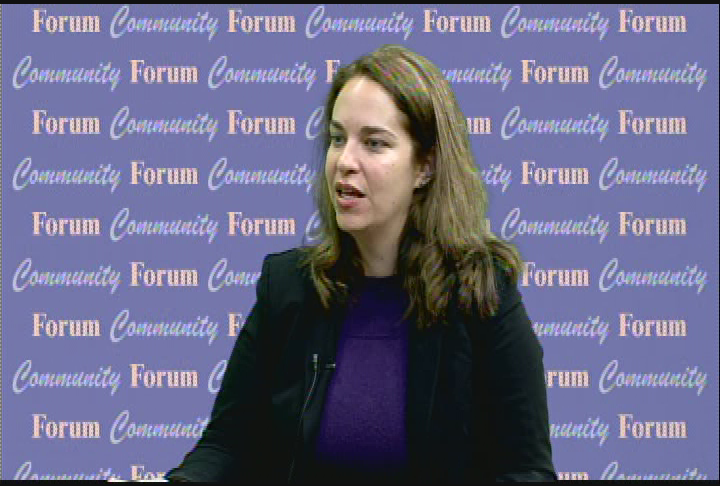 Thumbnail image for Community Forum - Elizabeth Dembrowsky