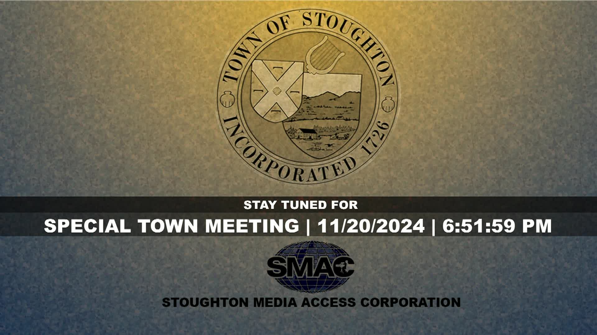 Thumbnail image for Town Meeting 2024: Special Town Meeting 11-20-24_LIVE