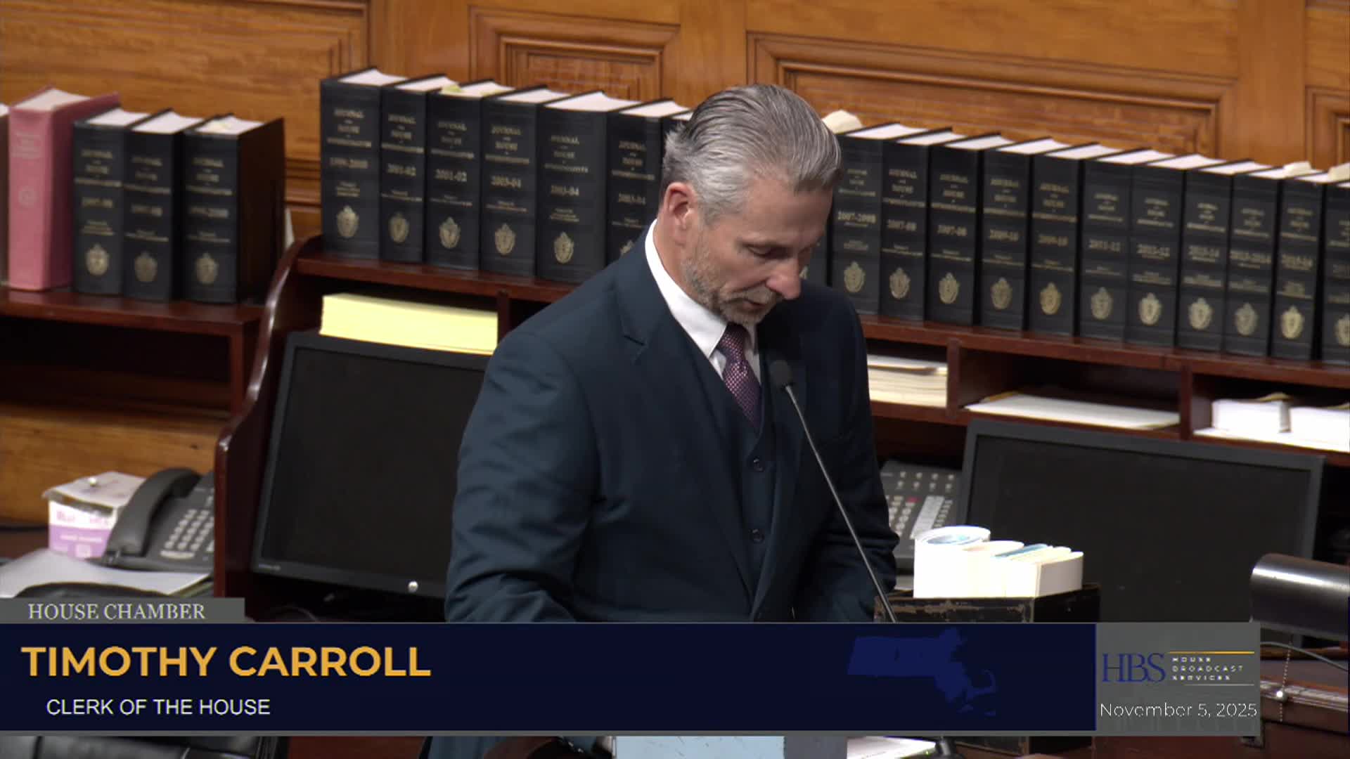 MA House of Representatives Formal Session: November 5th, 2025