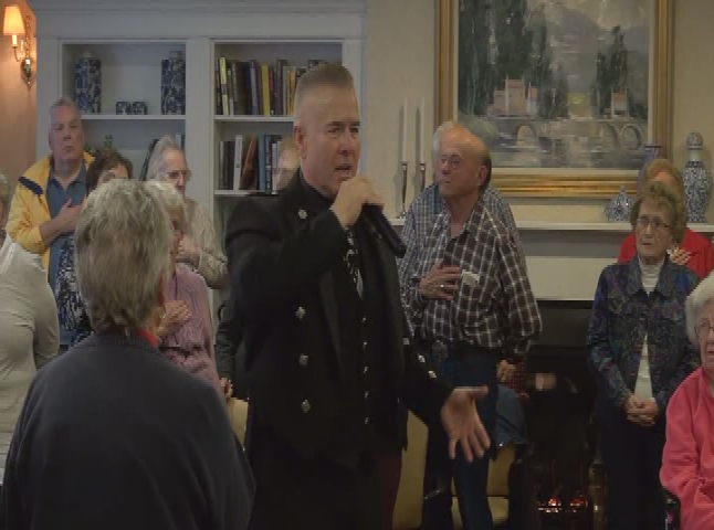 Thumbnail image for The Singing Trooper - Sgt. Daniel Clark Performs at The Arbors (11-5-18)