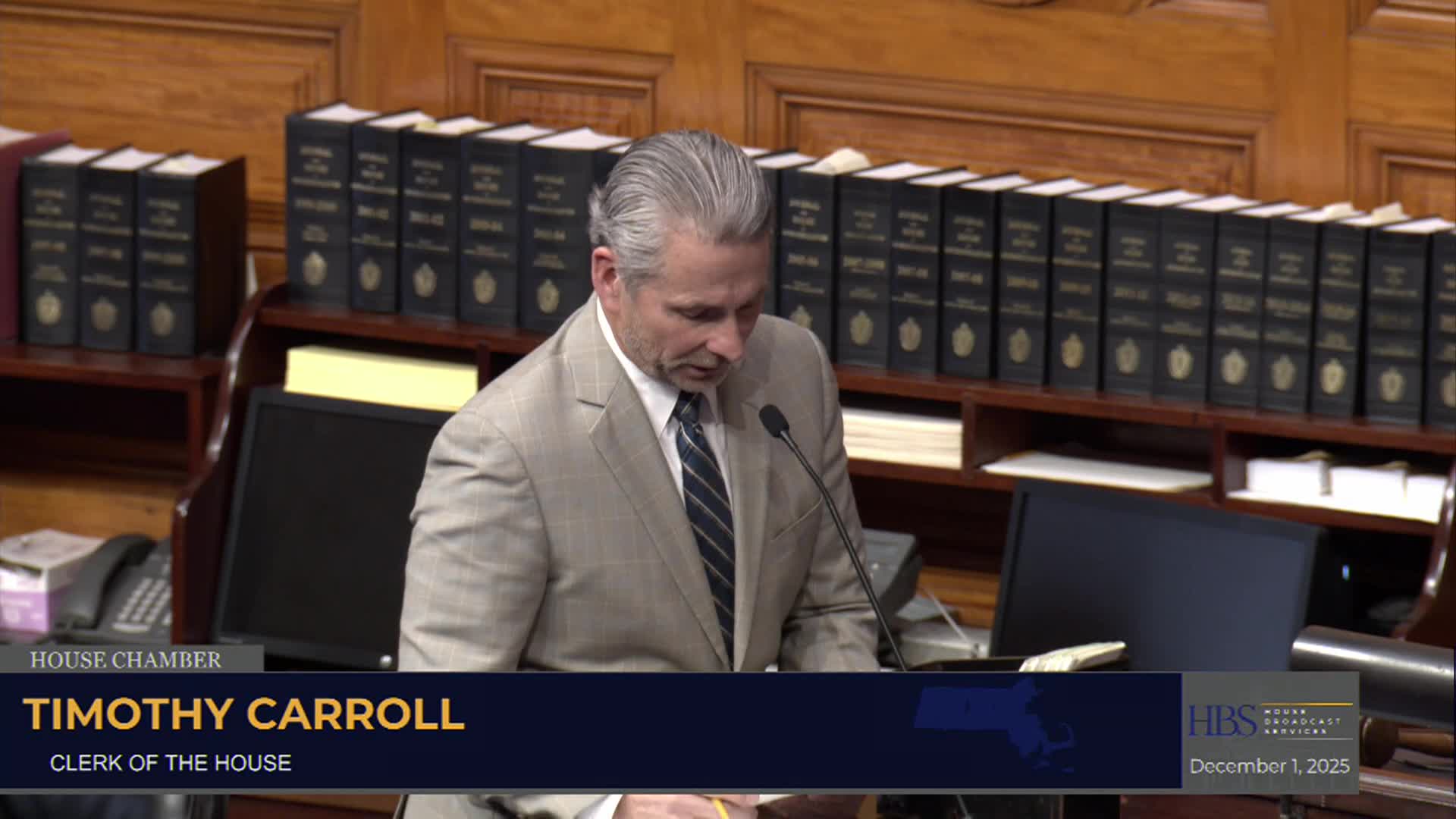 MA House of Representatives Session: December 1st, 2025
