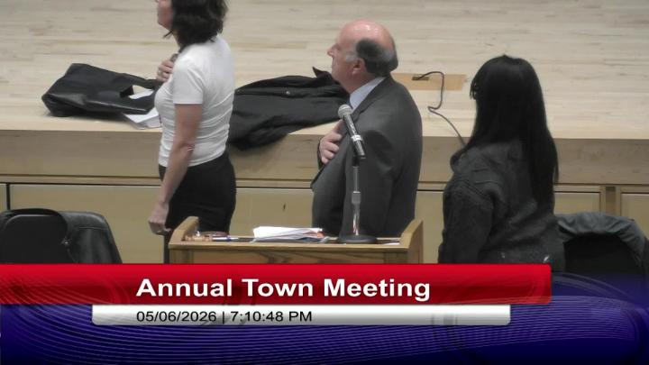 Thumbnail image for Annual Town Meeting Night 2: 5/6/26