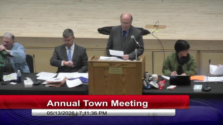 Thumbnail image for Annual Town Meeting Night 4: 5/13/26