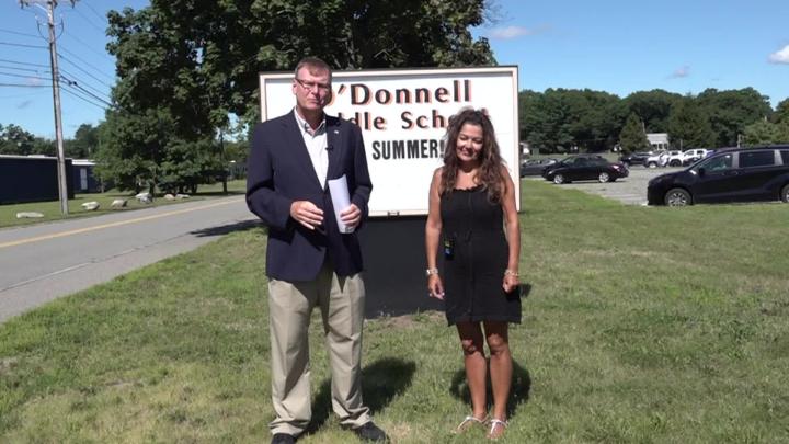 Thumbnail image for Around Town: Touring the Middle School Voting Location with Town Clerk Reggie