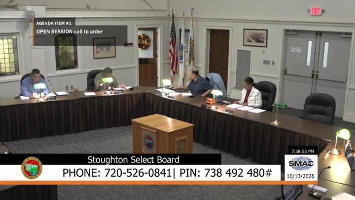 Thumbnail image for Stoughton Select Board: 10/13/26